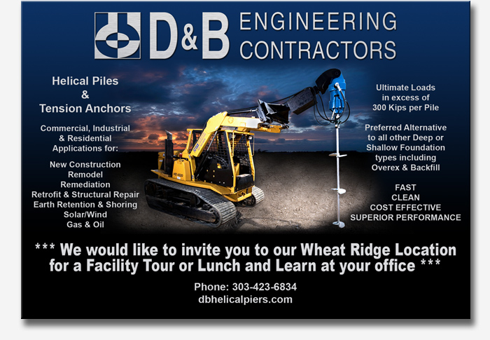 Contact Chuck Zwiacher for more information regarding D&B Engineering Contractors Helical Pile/Helical Pier Installation