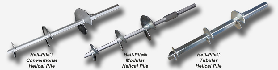 Heli-Pile® Conventional, Modular and Tubular Helical Piles