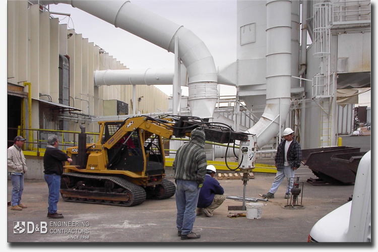 Helical Pile Installation at a Natural Gas Facility