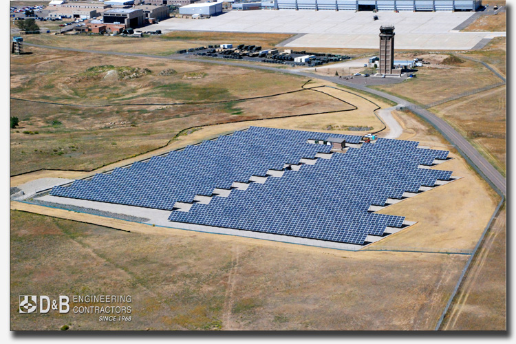 Helical Pile Solar Foundation at Buckley Air Force Base